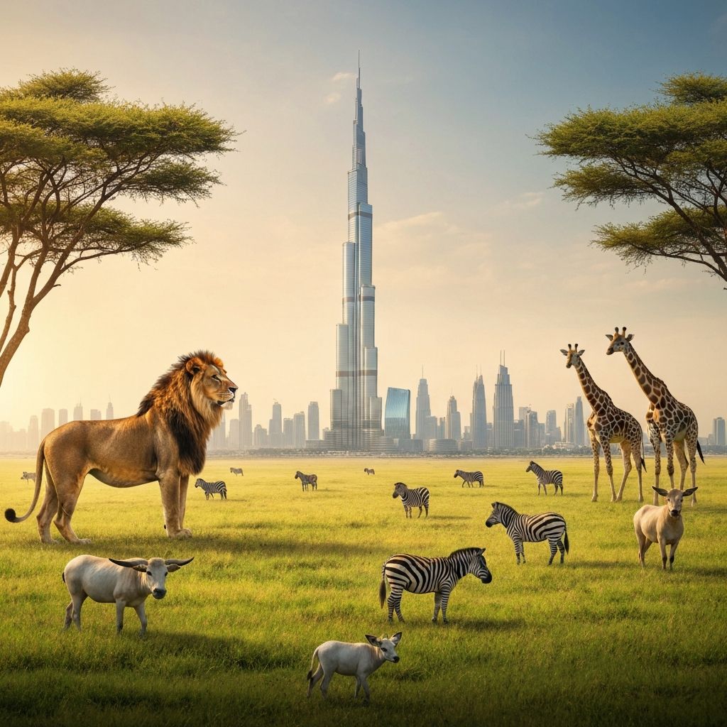 South Africa Wildlife + Dubai City Combo